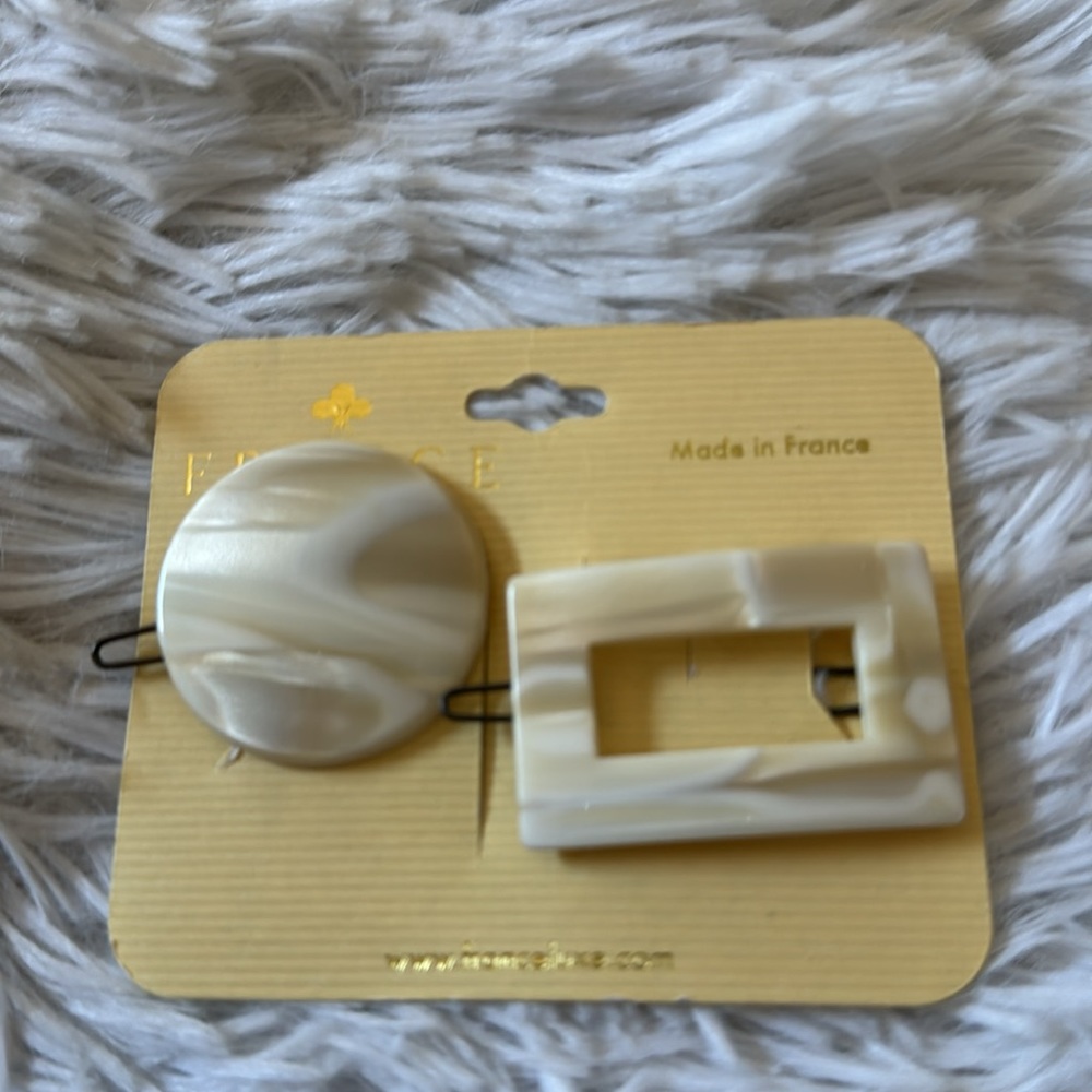 (2) France Luxe Tige Boule Barrette clasps
